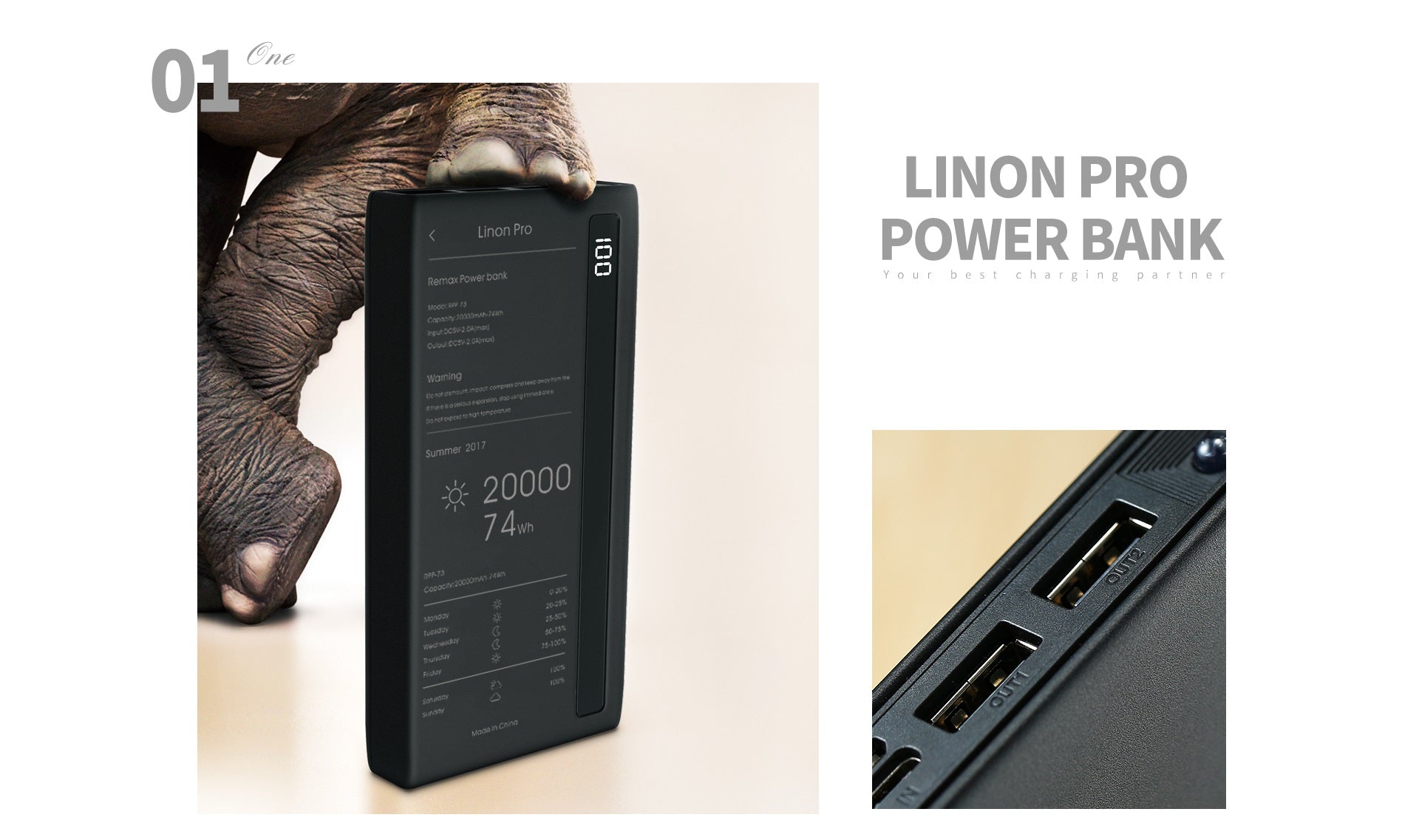 Linon Pro Power Bank 20000mAh RPP-73