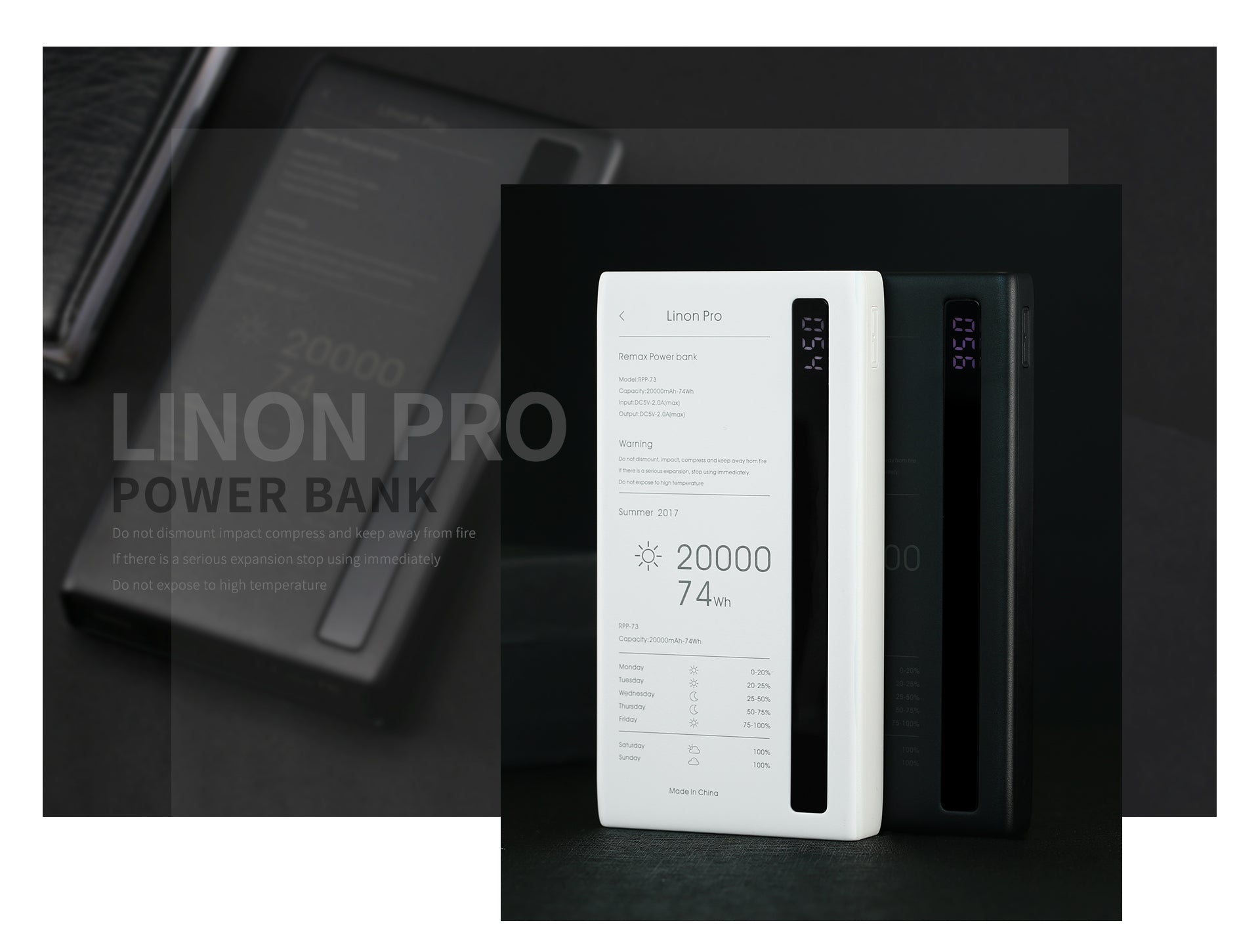 Linon Pro Power Bank 20000mAh RPP-73