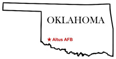 Altus AFB Air Force Base Oklahoma Map