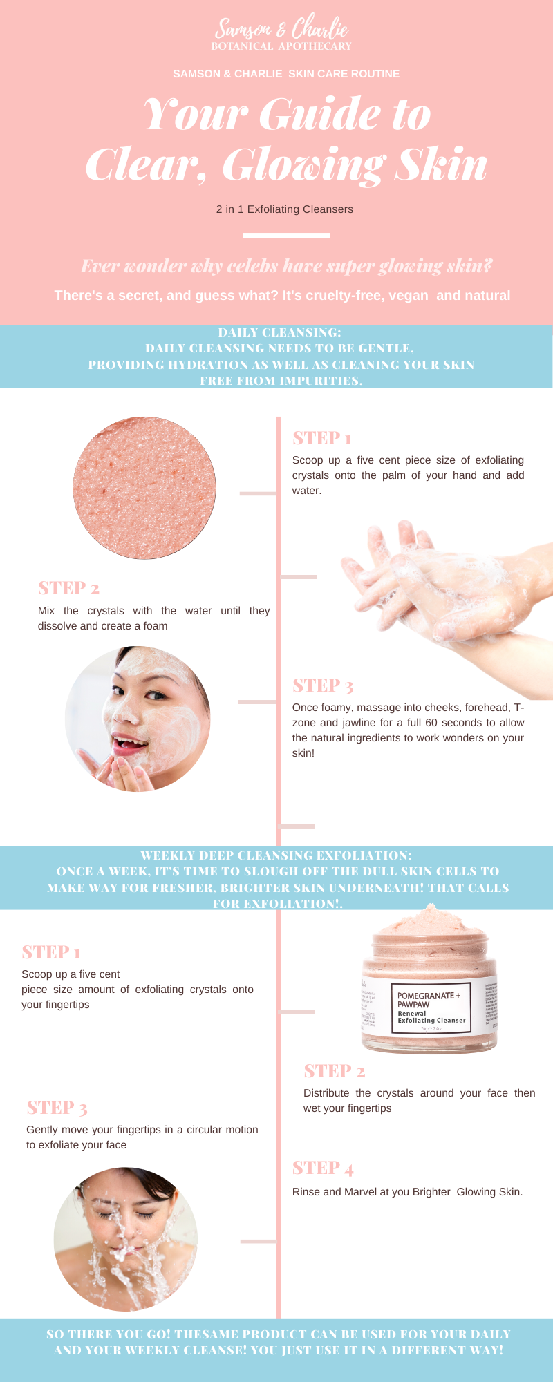 How to exfoliate and cleanse for glowing skin 
