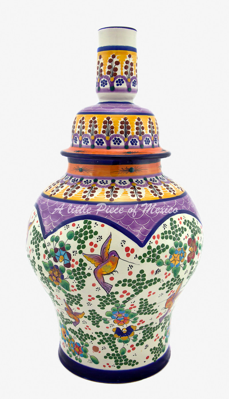 Talavera Lamp - Purple Feature