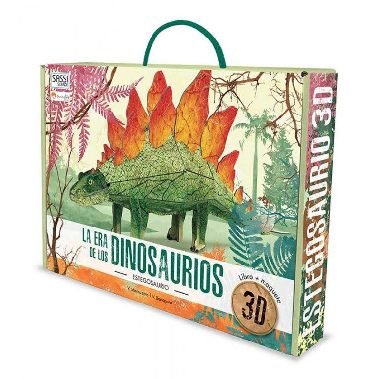 Dinosaurios 3D. La era de los dinosaurios. Estegosaurio 3D + Libro –  Abrecuentos