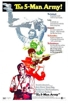 The 5-Man Army! - 1969 - Movie Poster