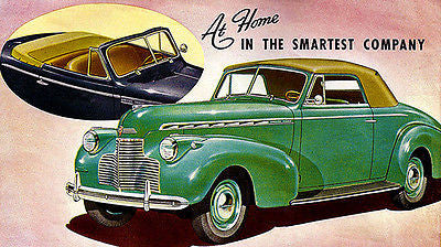 1940 Chevrolet Convertible Cabriolet - Promotional Advertising Poster