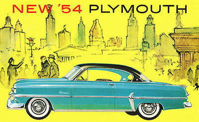 1954 Plymouth Belvedere - Promotional Advertising Poster