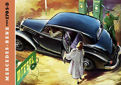 1954 Mercedes-Benz 170 S-D - Promotional Advertising Poster