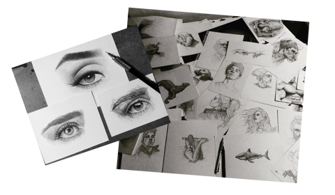 How To Draw - Drawing Realistic Eyes And Different Sketches