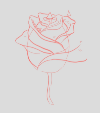 How To Draw A Rose - Drawing A Rose Step By Step - Adding More Petals To The Rose