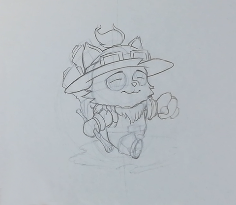 How To Draw Teemo - League Of Legends - Drawing Of Teemo From League Of Legends Step 16