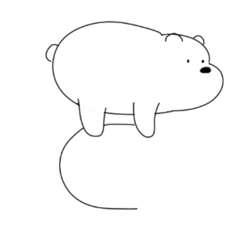 How To Draw We Bare Bears - Drawing The Three Of Them Drawing The Body Of Panda