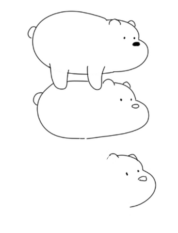 How To Draw We Bare Bears - Drawing The Face Of Panda Ice Bear