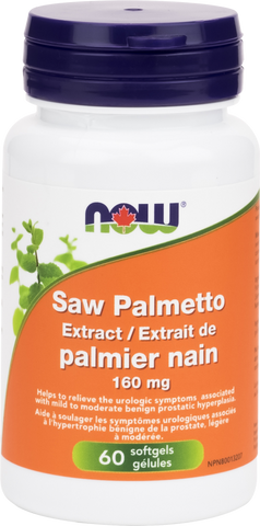 Saw Palmetto 160mg - 60gels - Now - Health & Body Nutrition