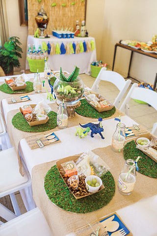 Dinosaur table setting