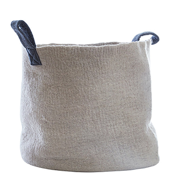 Felt Basket (L) - Grey