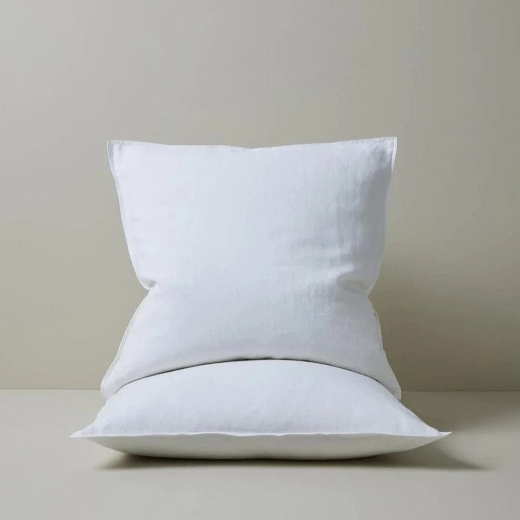 Weave Home Ravello Euro Pillowcase Pair - White (7688153432313)
