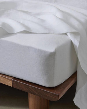 Weave Home Ravello Flat Sheet - White (Various Sizes) (7688073707769)