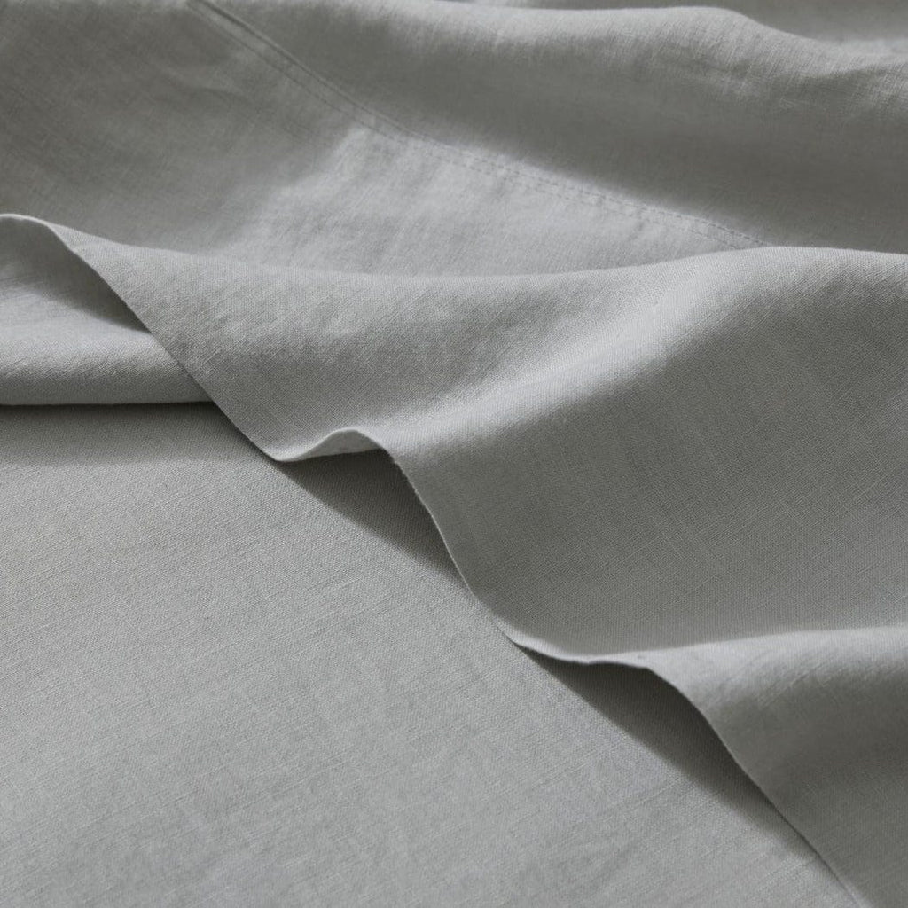 Weave Home Ravello Flat Sheet - Silver (Various Sizes) (7688056242425)