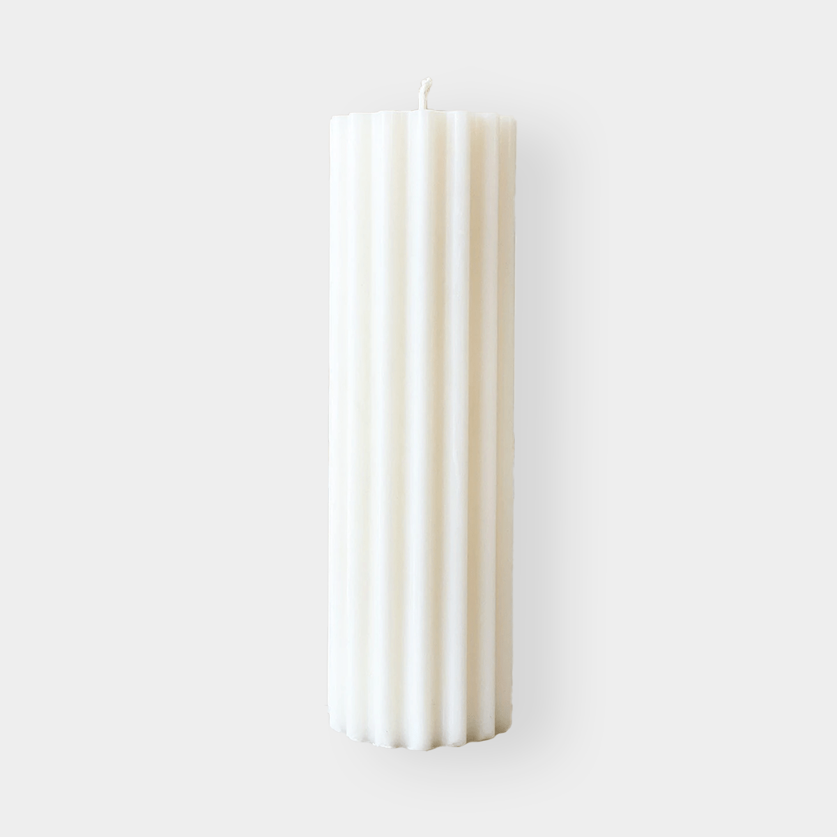 Make Scents of It Fluted Candle, Tall, White (7089194041532)