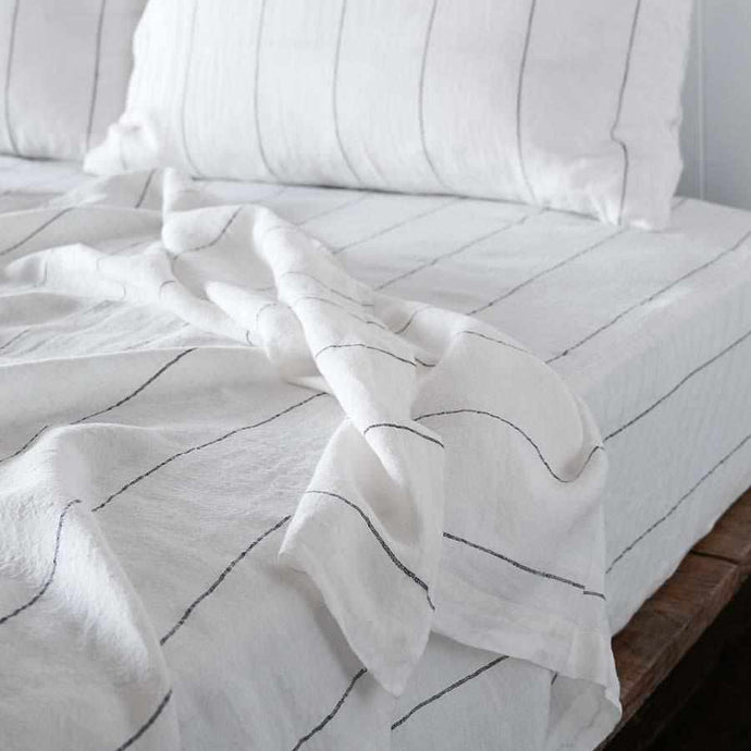 Eadie Lifestyle French Linen Flat Sheet, Carter - Norsu Interiors (7055361573052)