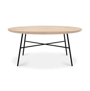 Ethnicraft Oak Disc Round Coffee Table - Norsu Interiors (4595635224660)
