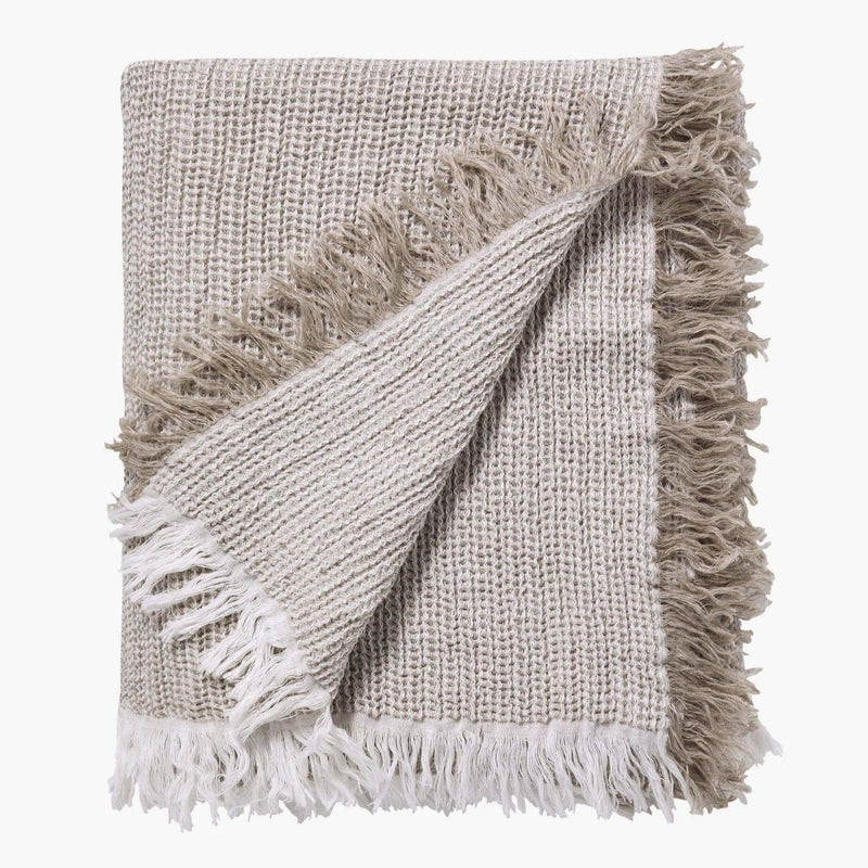 L&M Home Blake Natural Blanket - Norsu Interiors (6922217291964)