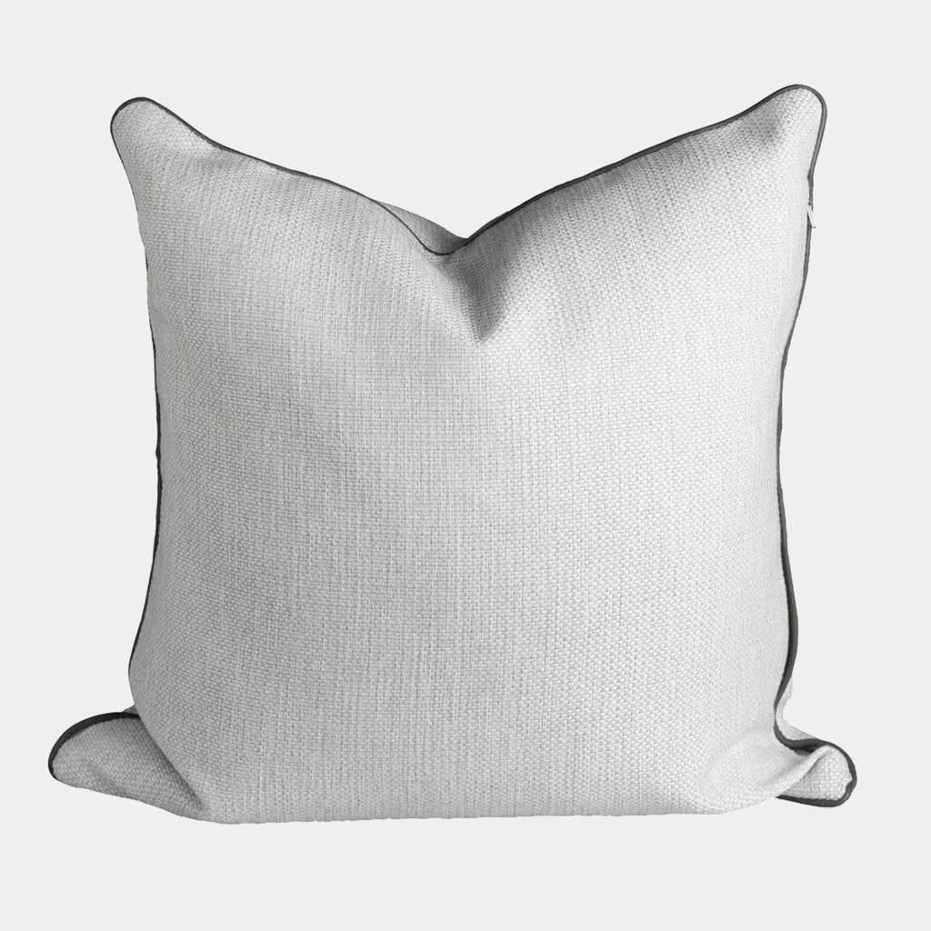 norsuHOME Cushion, Lindeman Snow with Charcoal Piping (10469550339)