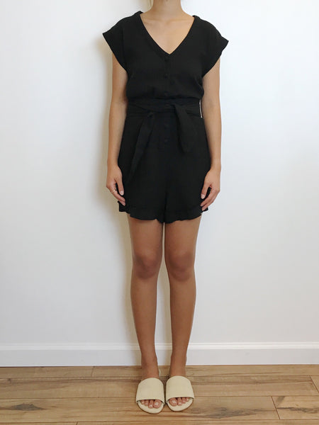 Fringe Relax Romper w/ Belt