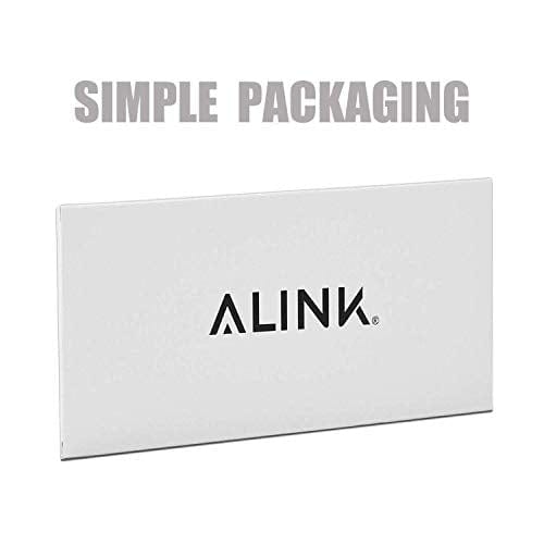ALINK Biodegradable Rose Gold Paper Straws Bulk Pack of 100 Metallic Foil for 
