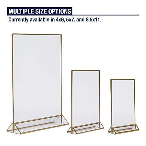 Acrylic Clear Picture Frames for Photo Holde... Double Sided Picture Frame 5x7 