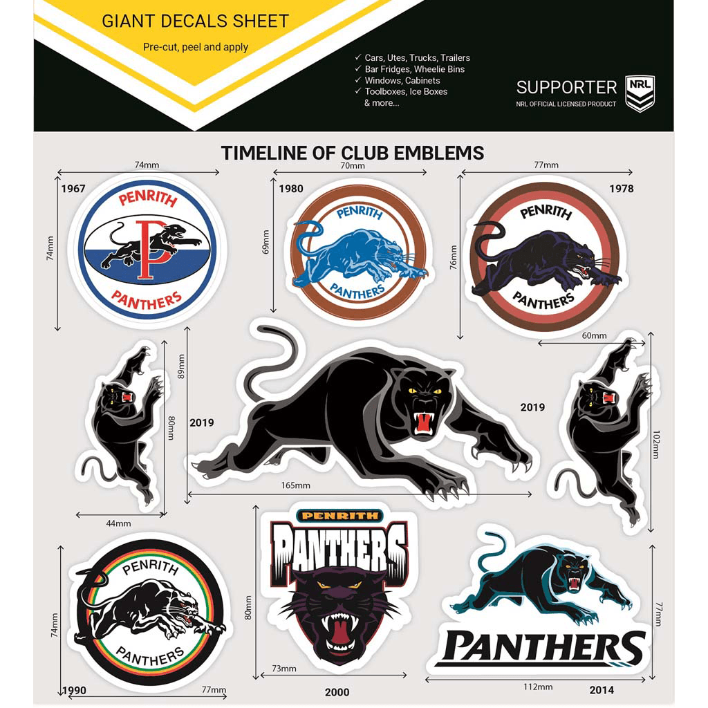 BIG NRL Penrith Panthers Sticker