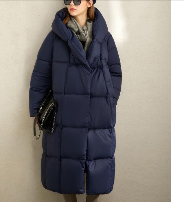 womens navy down jacket