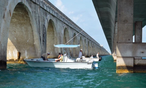 Divided Bridge Pylons Perfect For Sheepshead Fishing