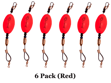 2.5" Red Oval Popping Cork 6pk