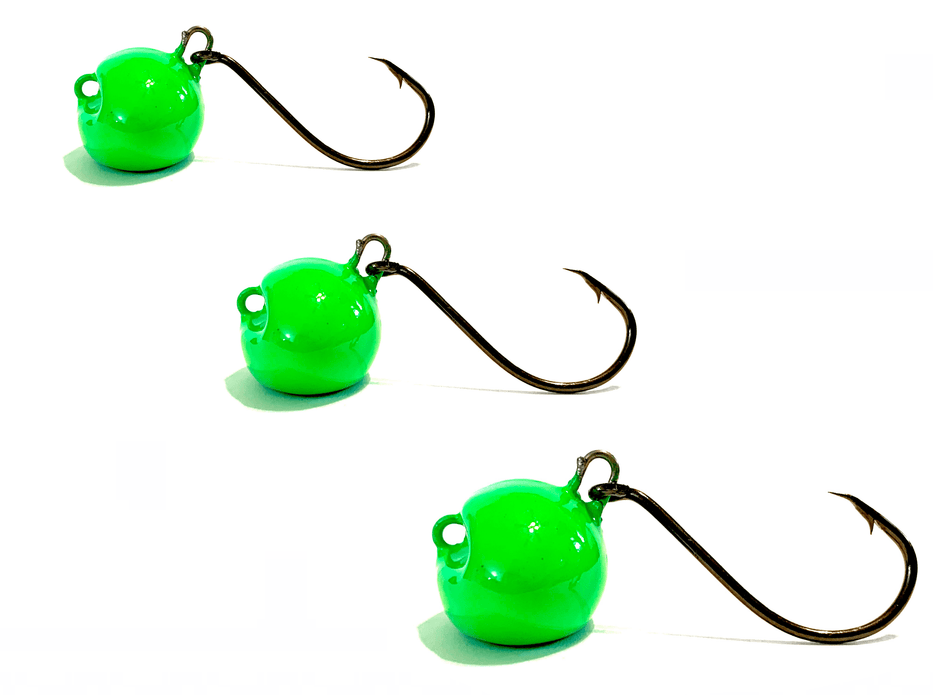 Bright Green Sheepshead Jigs - elliottenvisions