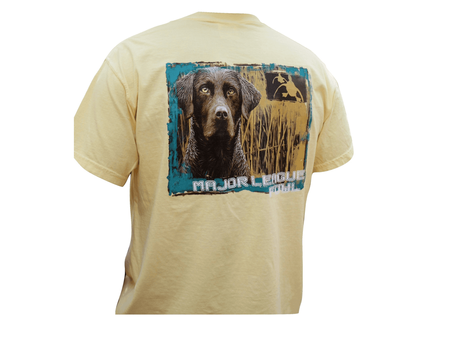 Brown Lab Retriever | Major League Fowl  | T-shirt - elliottenvisions