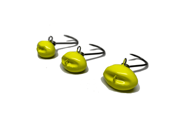 Yellow Chartreuse | Sheepshead Jigs with Split Rings - elliottenvisions