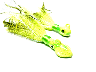 Crazy Chartreuse Cobia Jigs