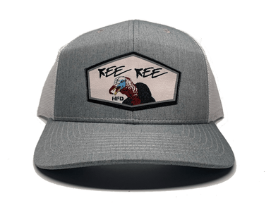 Heather Grey / White Kee Kee Turkey Hat - elliottenvisions