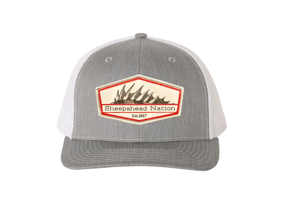 Heather Grey / White Sheepshead Nation Hat - elliottenvisions