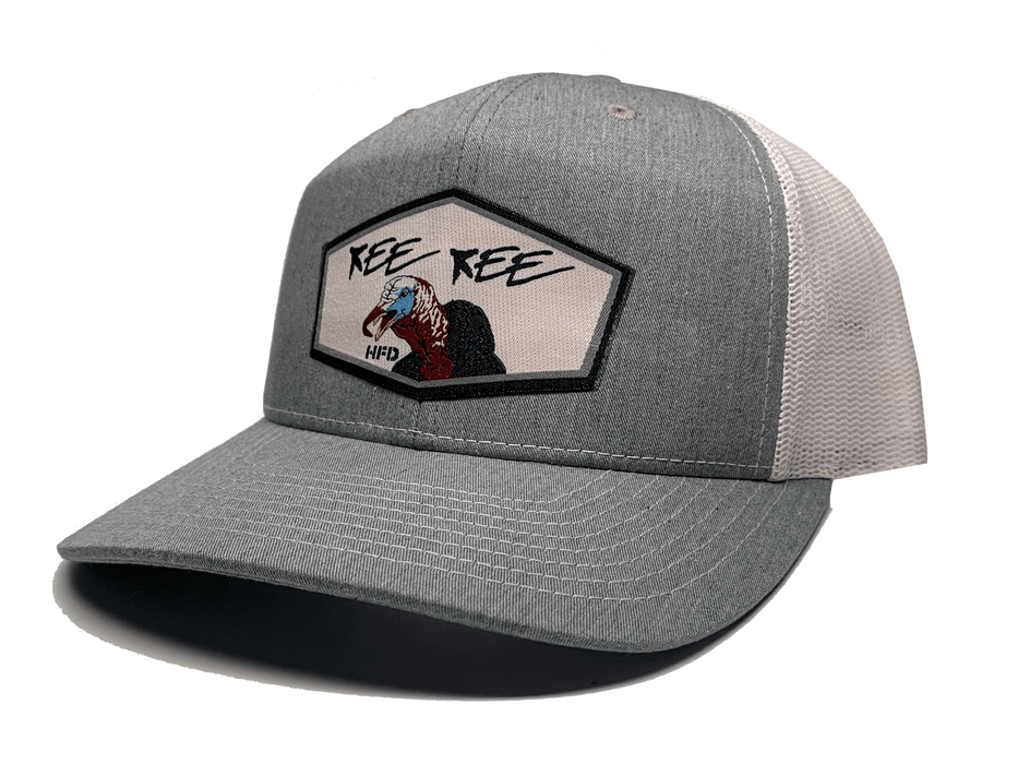 Heather Grey / White Kee Kee Turkey Hat - elliottenvisions