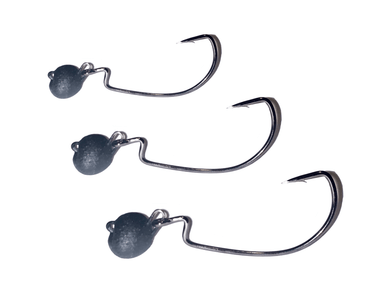 Matte Black EWG Bass Swing Jigs - elliottenvisions