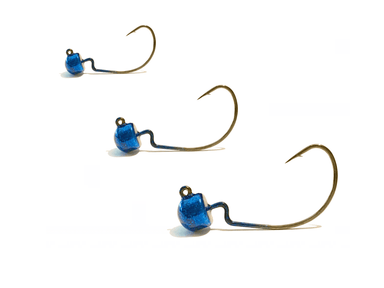 Midnight Blue EWG Ned Jig Head 3pk