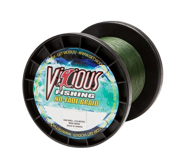 50 lb Vicious No Fade Braid Fishing Line - elliottenvisions