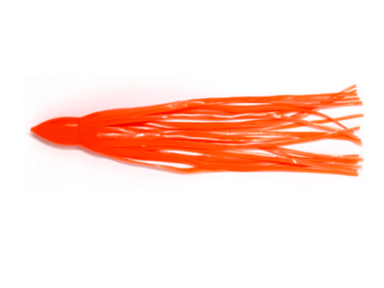 Orange Octopus Lure Skirt