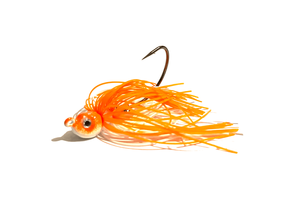 Orange / White Swim Jig