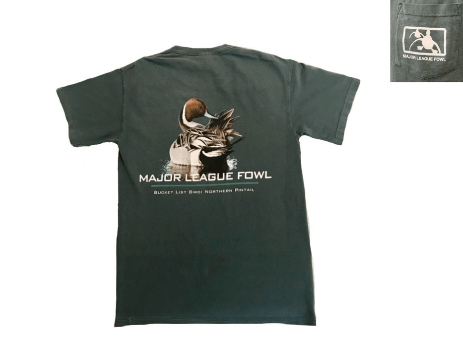 Pintail Bucket List | Major League Fowl  | T-shirt - elliottenvisions