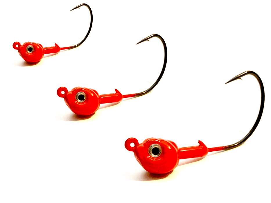 Red Kahle Hook Live Bait Jig Heads 3pk