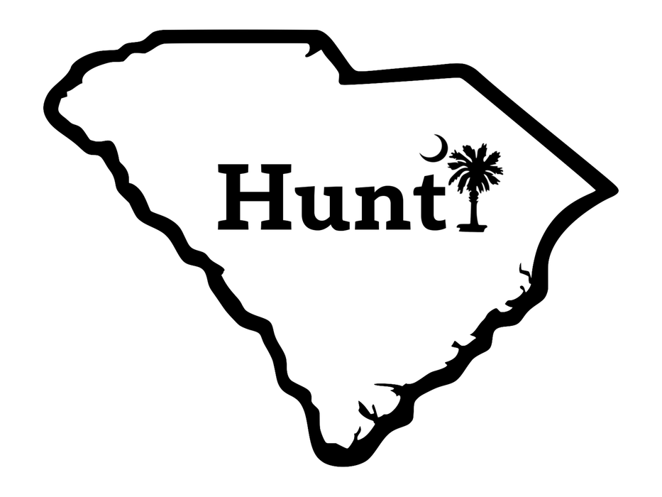 Hunt South Carolina Palm Decal - elliottenvisions