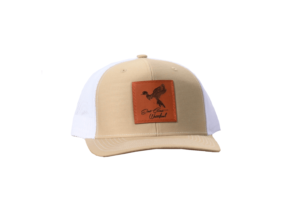 Wood Duck Leather Patch Trucker Hat | East Coast Waterfowl - elliottenvisions
