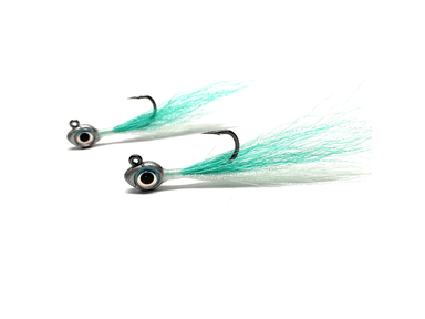 Teal Buckeye Jigs | Big Eye Bucktail Jigs - elliottenvisions